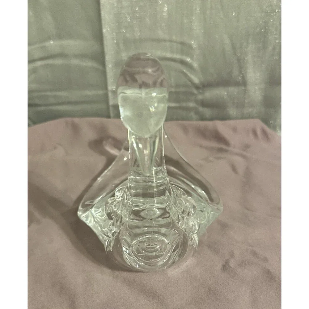 Vintage Lucite Acrylic Swan Towel Holder Clear Mid-century Modern Bath Kitchen
